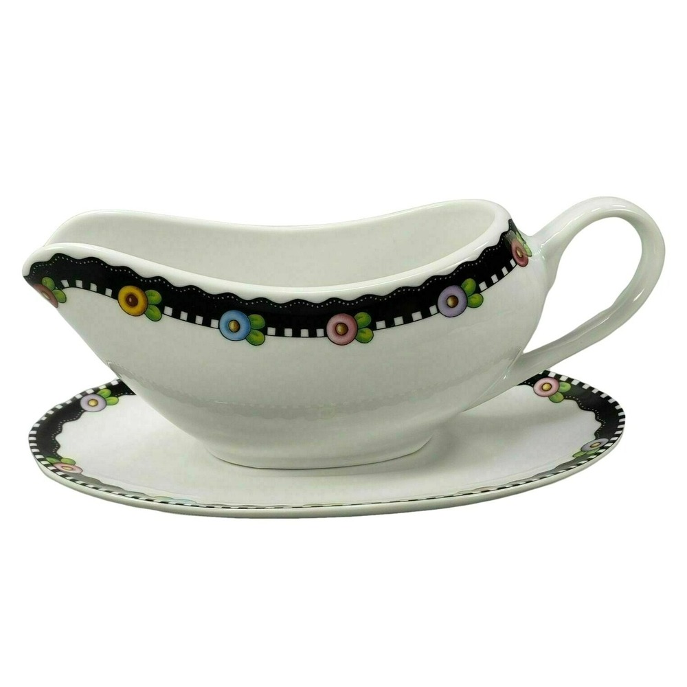 Mary Engelbreit Gravy Boat Underplate Love Home Family Friend Enesco Retired